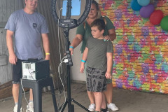 Focení ve fotokoutku.