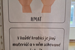 Připravené smyslové stanoviště.