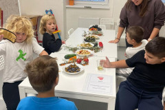 Třída  při chuťové ochutnávce.