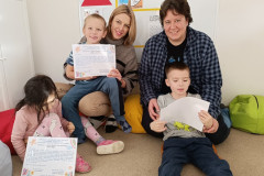 Třída s vysvědčením.