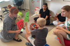 Třída u ranního přivítání.