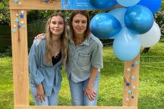 Fotokoutek - zavěšený ozdobený rámeček.