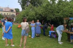 Fotokoutek - zavěšený ozdobený rámeček.