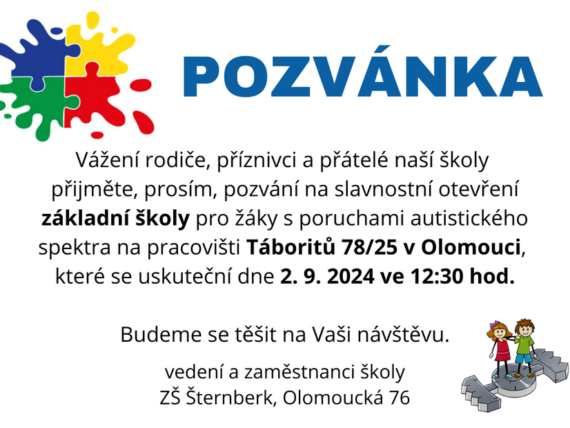 Pozvánka - otevření školy